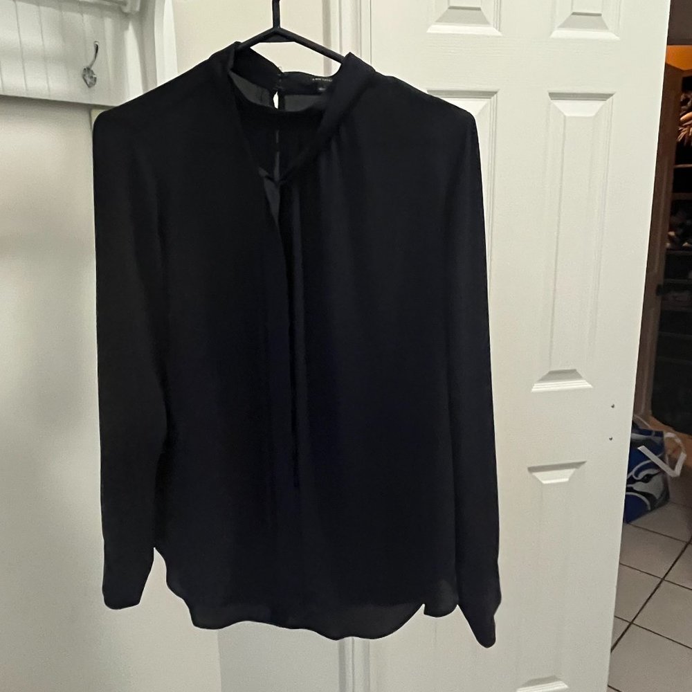 Navy Ann Taylor Blouse - S